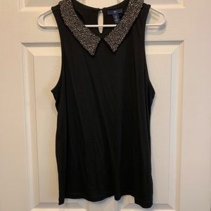 Gap Blouse with Beaded Collar